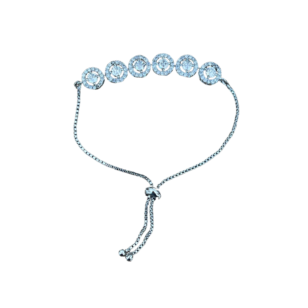 American Diamond Stone Bracelet (Drawstring Mechanism)
