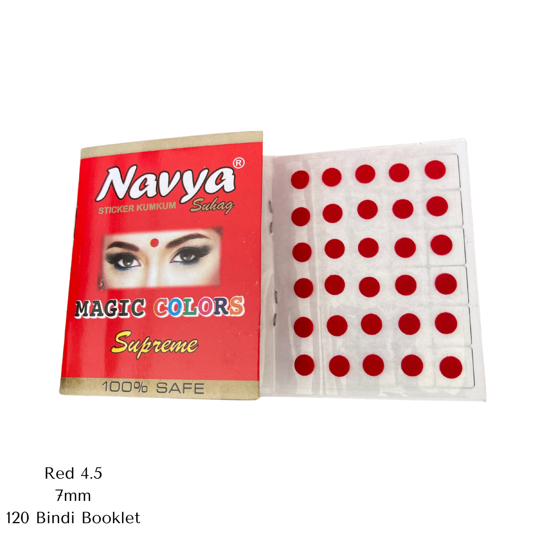 Red Bindi - Size 4.5 (7mm)