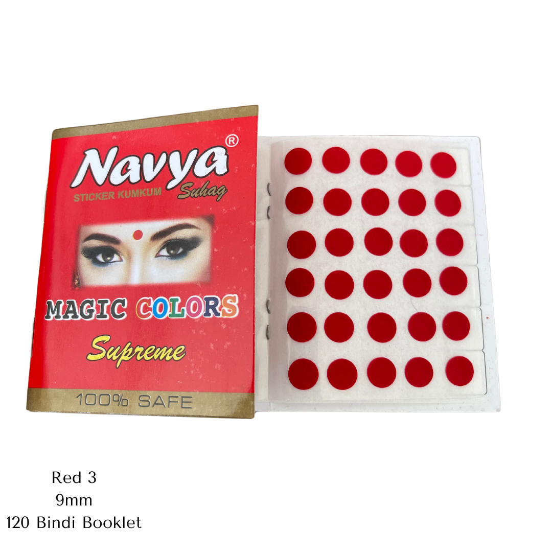 Red Bindi - Size 3 (9mm)