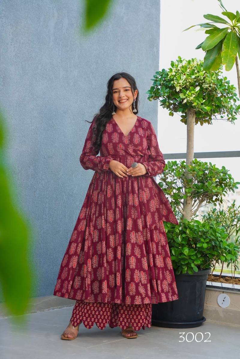 Rayon Digital Print Kurti and Bottom