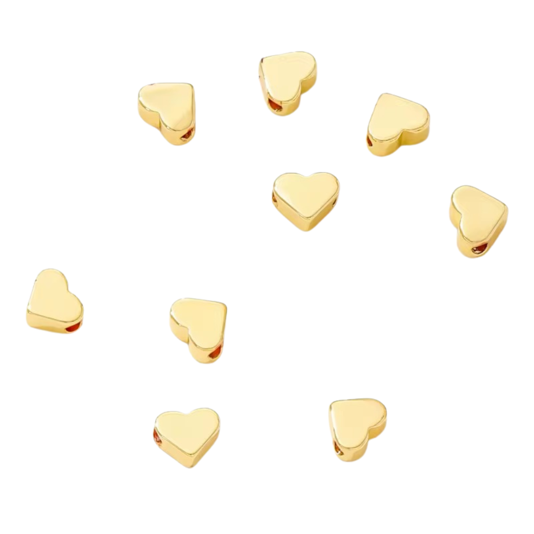 Heart Spacer Beads