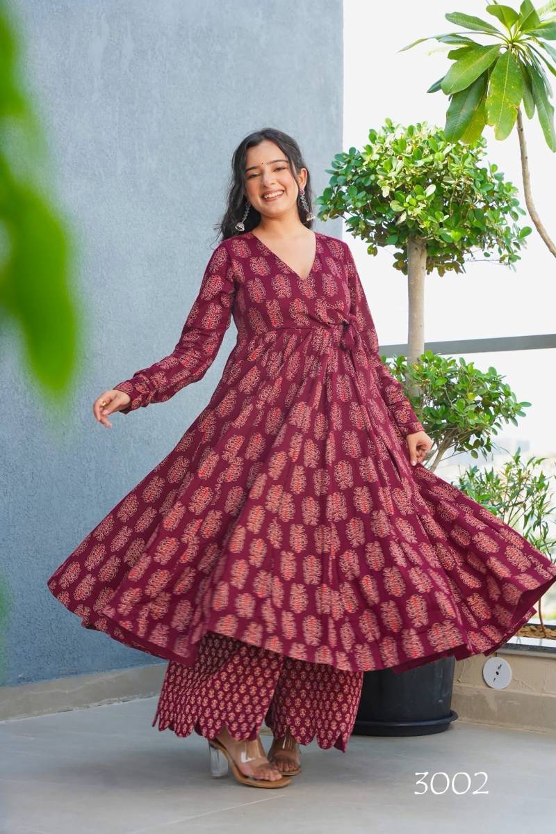 Rayon Digital Print Kurti and Bottom