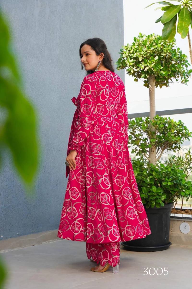 Rayon Digital Print Kurti and Bottom