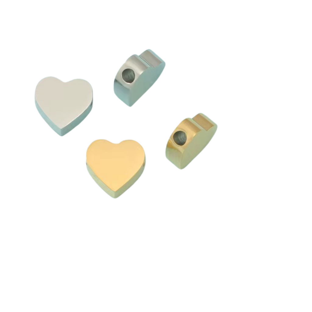 Heart Spacer Beads