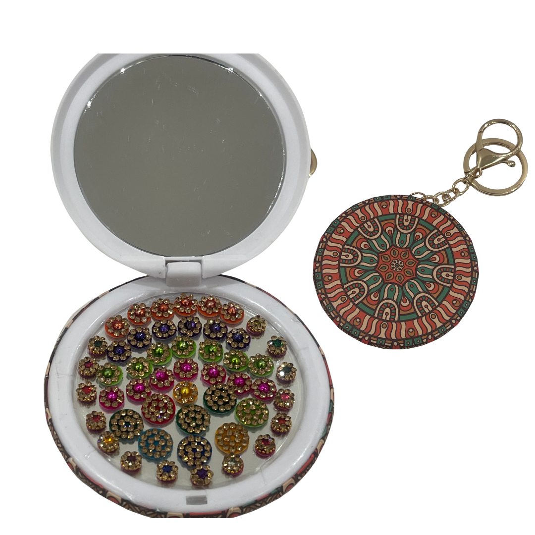 Bindi Pocket Mirror with Key Chain