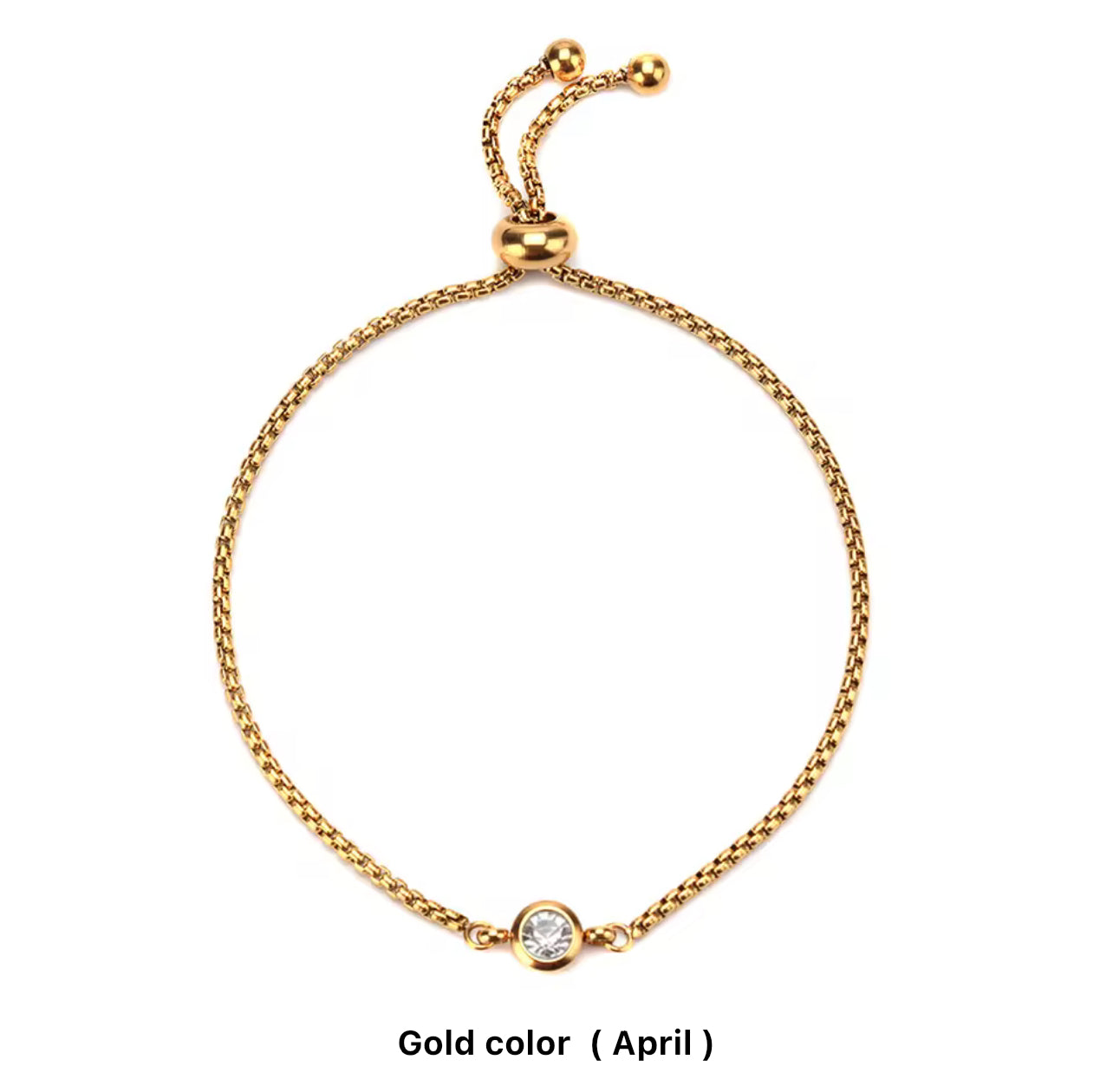 Birthstone Drawstring Bracelets (Adjustable)
