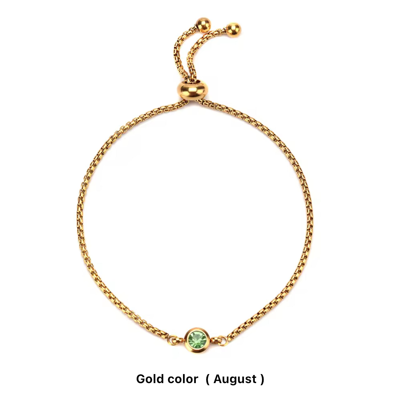 Birthstone Drawstring Bracelets (Adjustable)