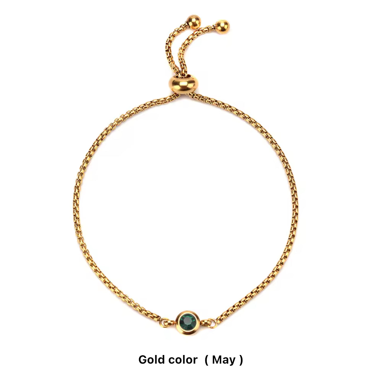 Birthstone Drawstring Bracelets (Adjustable)