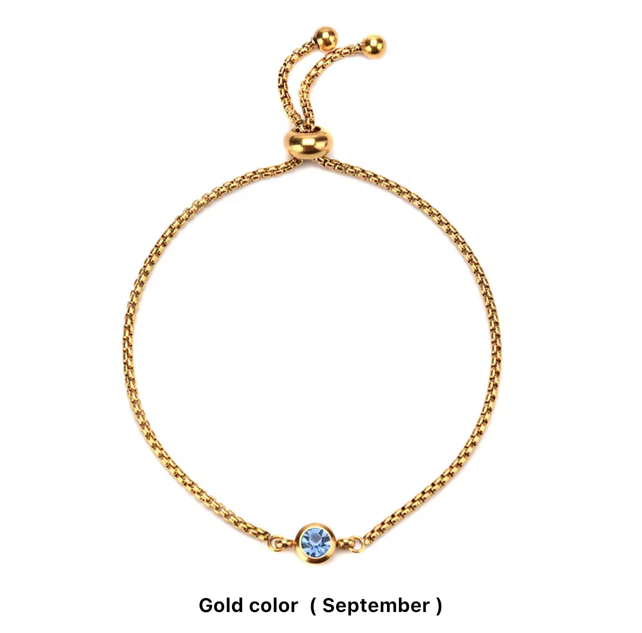 Birthstone Drawstring Bracelets (Adjustable)