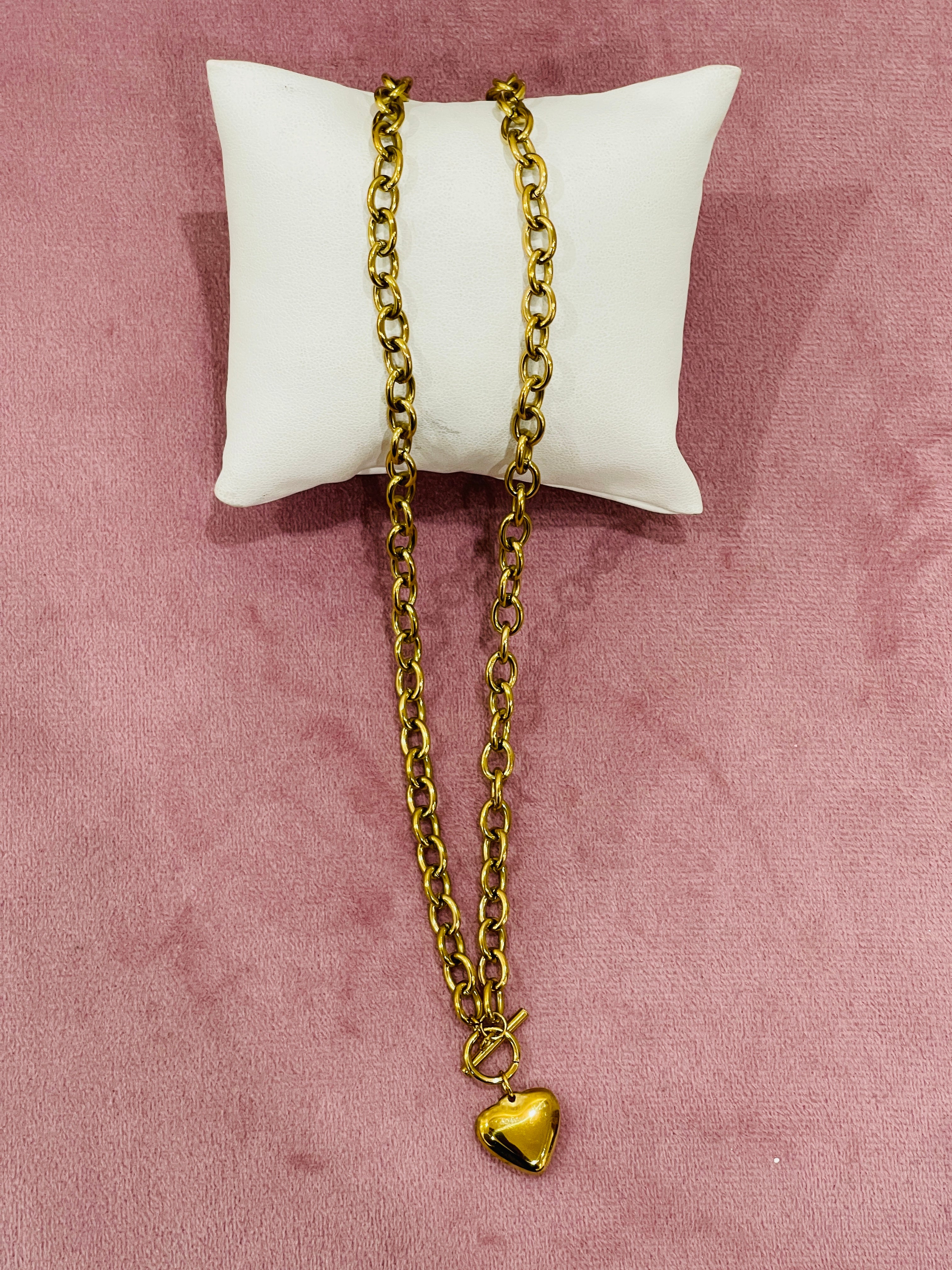 Stainless Steel Necklace with Pendant