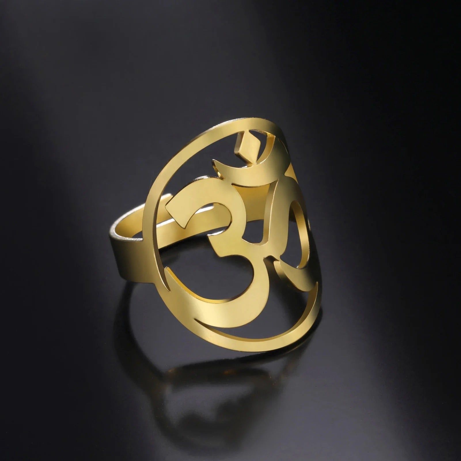Om / Aum Halo Ring Adjustable