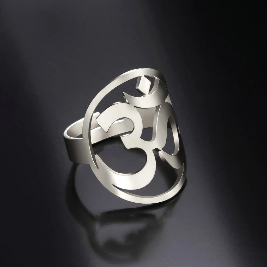 Om / Aum Halo Ring Adjustable