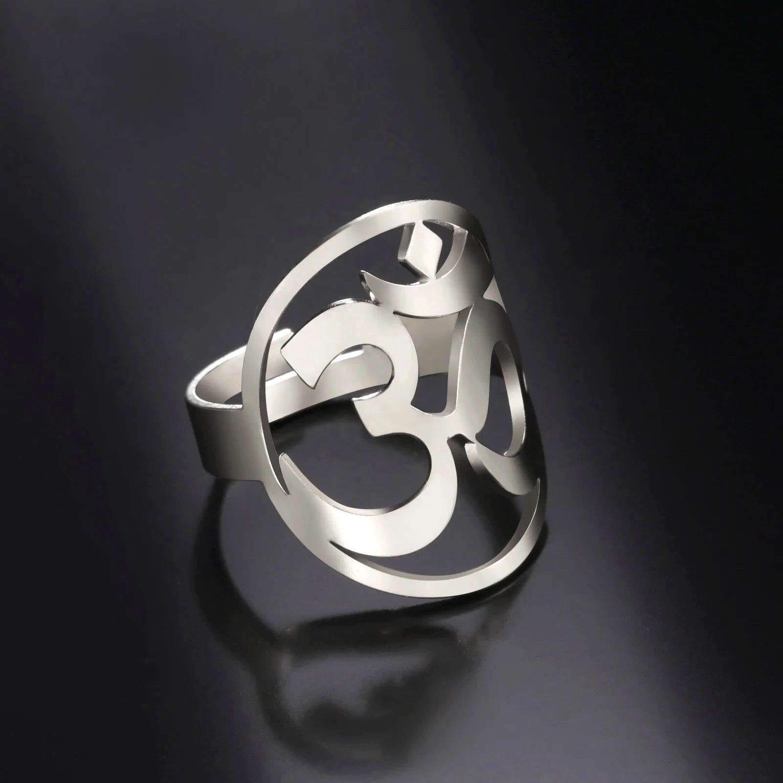 Om / Aum Halo Ring Adjustable