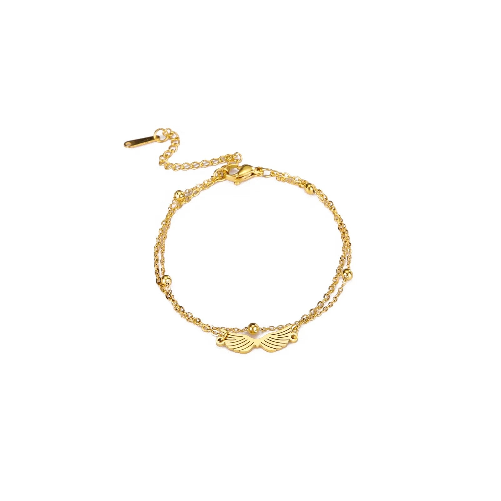 Angel Wings Double Layer Bracelet