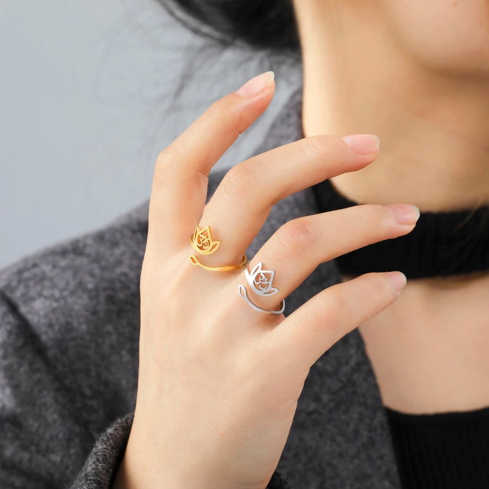 Om / Aum Ring Adjustable