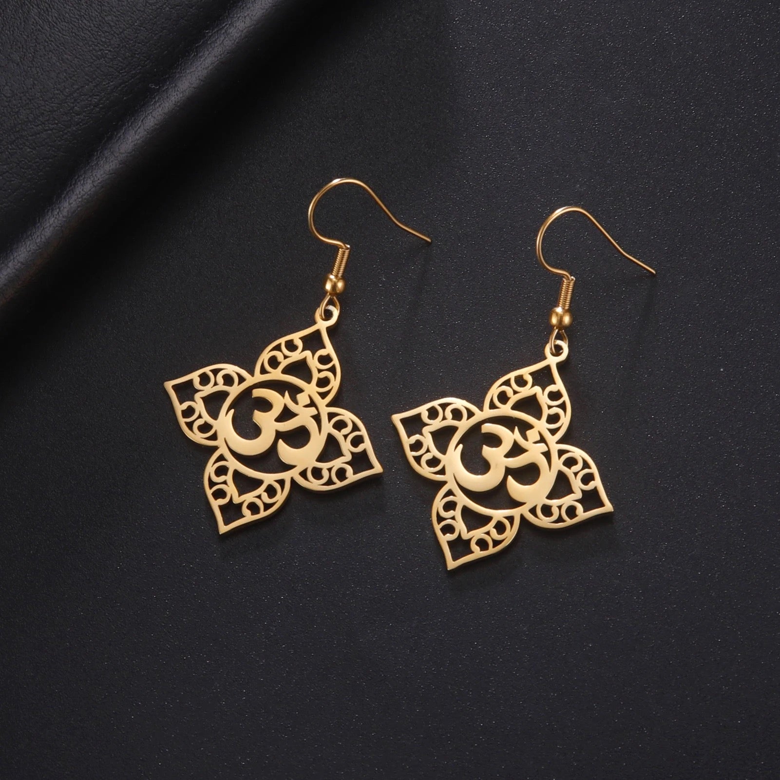 Sanskrit Om Aum Earrings