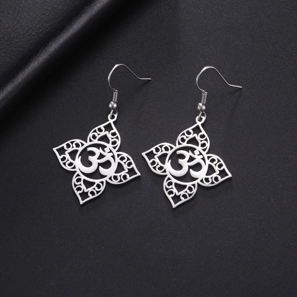 Sanskrit Om Aum Earrings