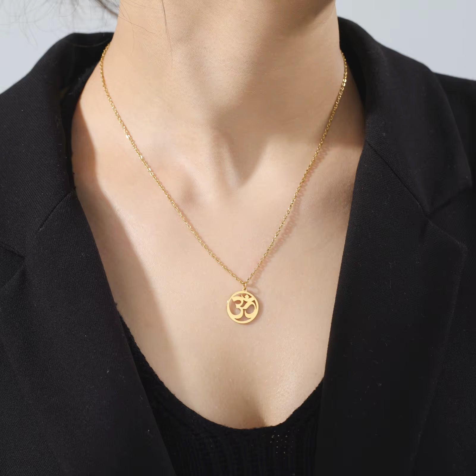 Sanskrit Om Aum Necklace