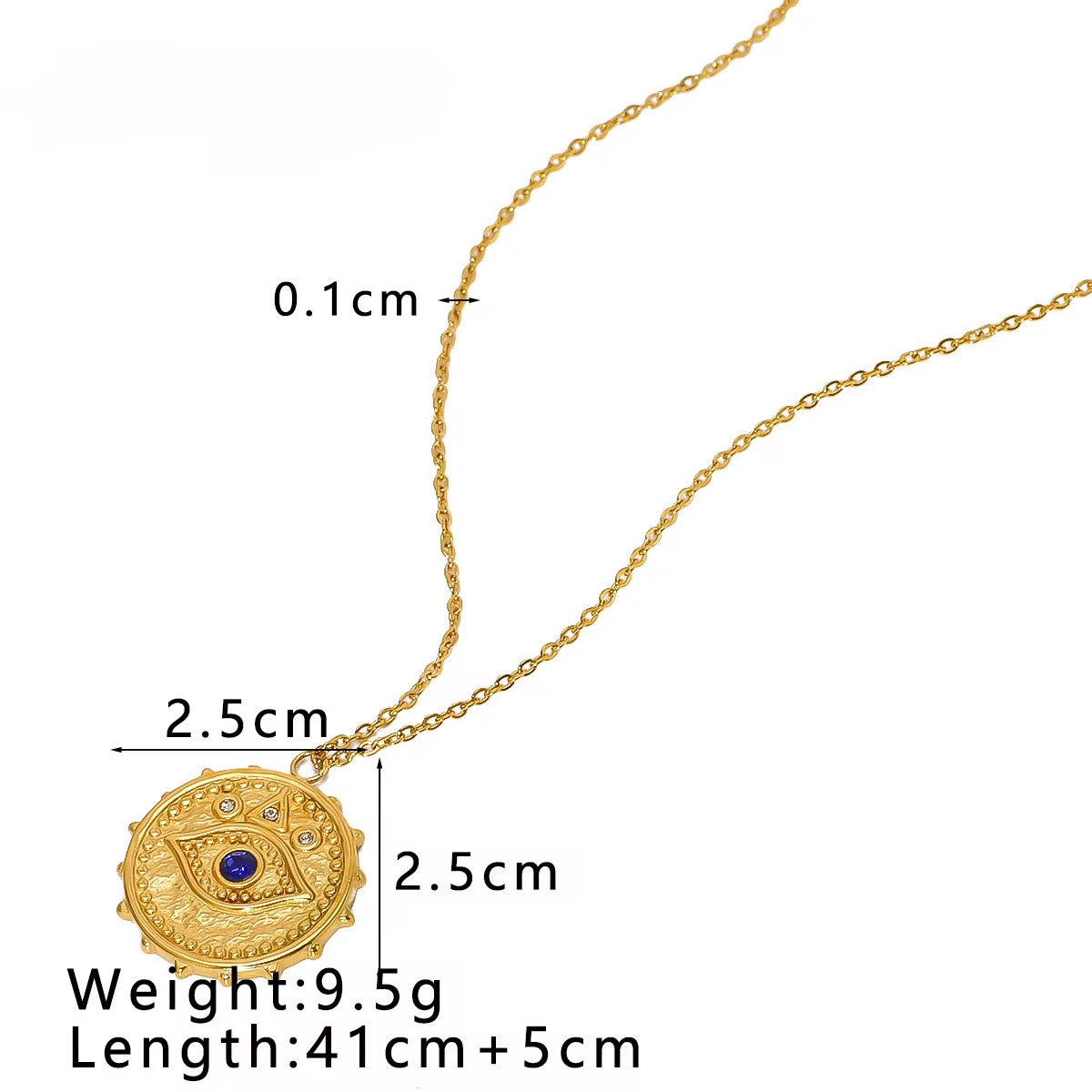 Evil Eye Medallion Chain