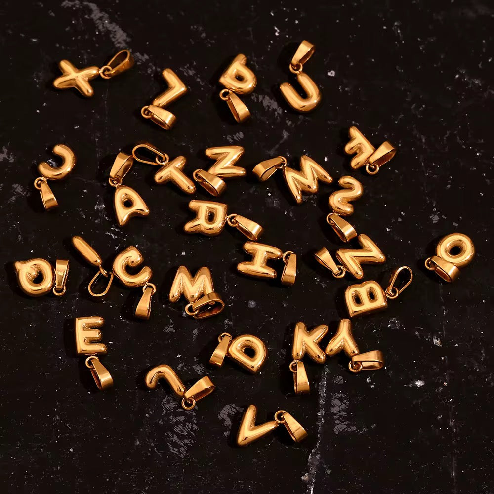 Bubble Letter Charms