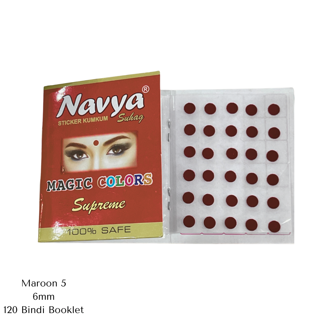 Maroon Bindi - Size 5