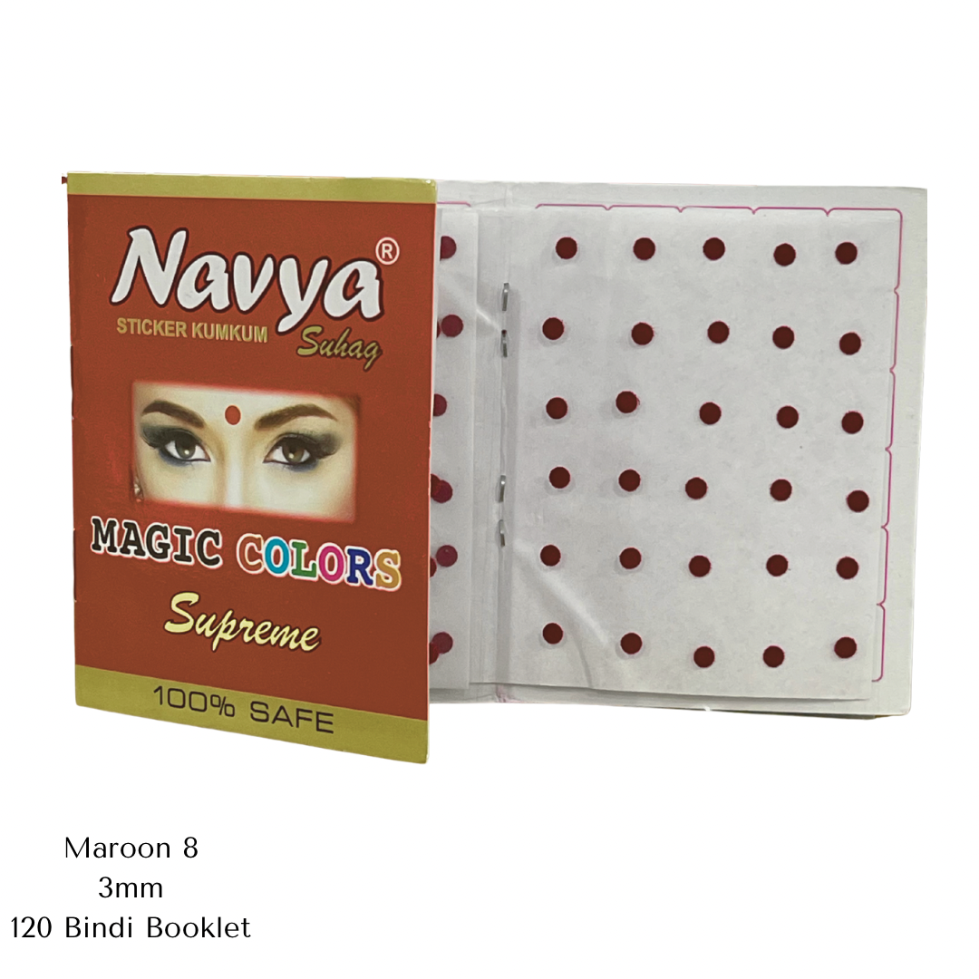 Maroon Bindi - Size 8