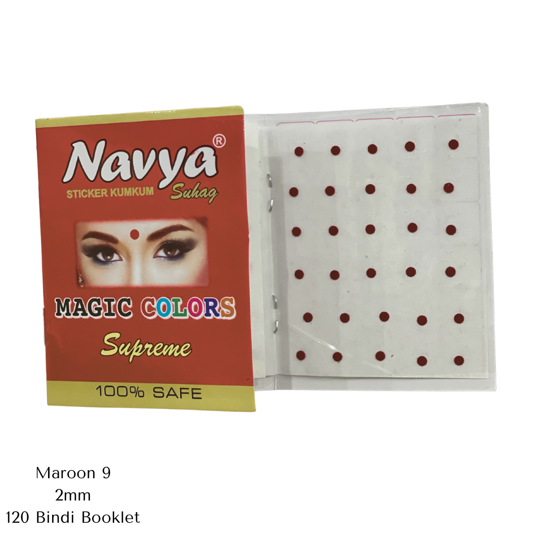 Maroon Bindi - Size 9