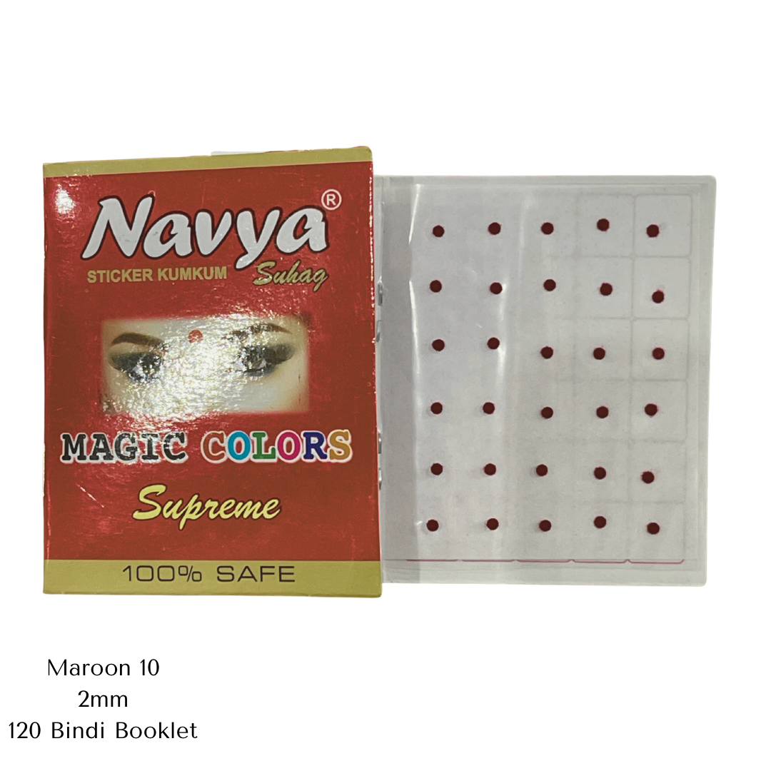Maroon Bindi - Size 10