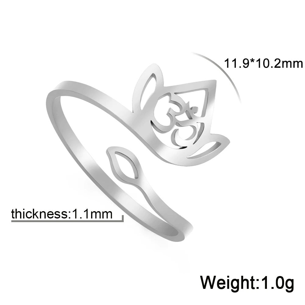 Om / Aum Ring Adjustable