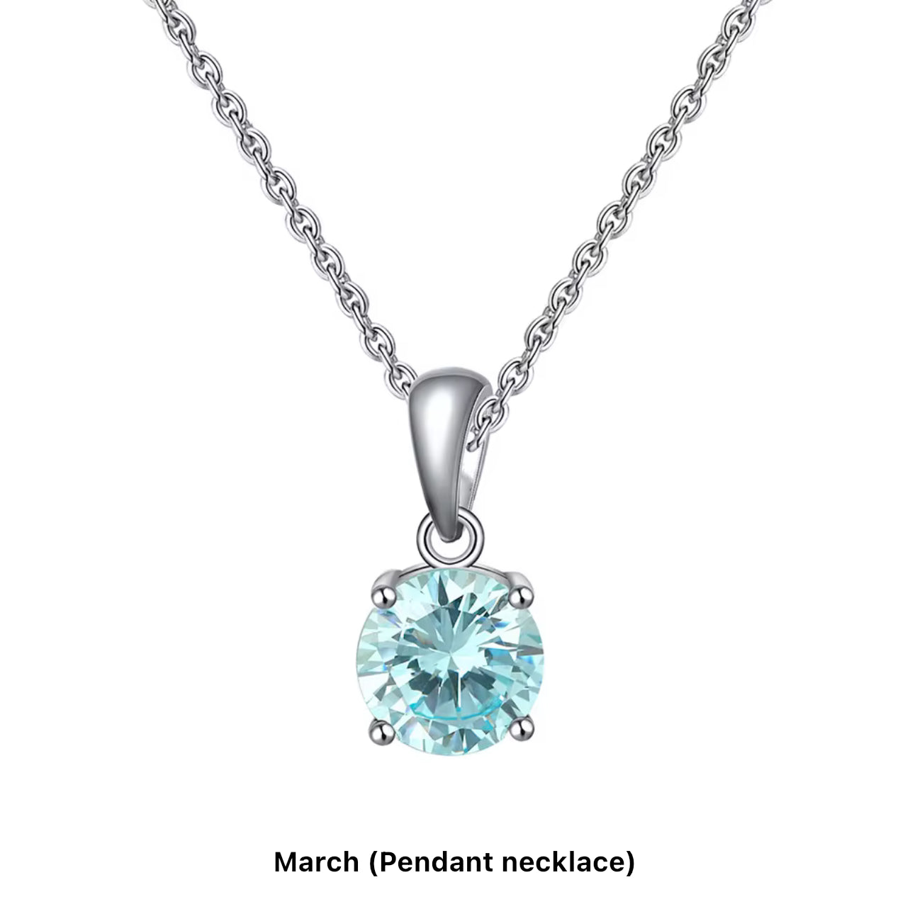 Birthstone Necklace in Silver
