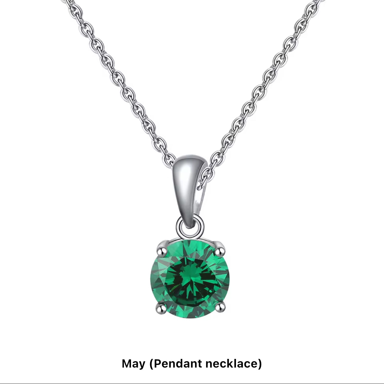 Birthstone Necklace in Silver