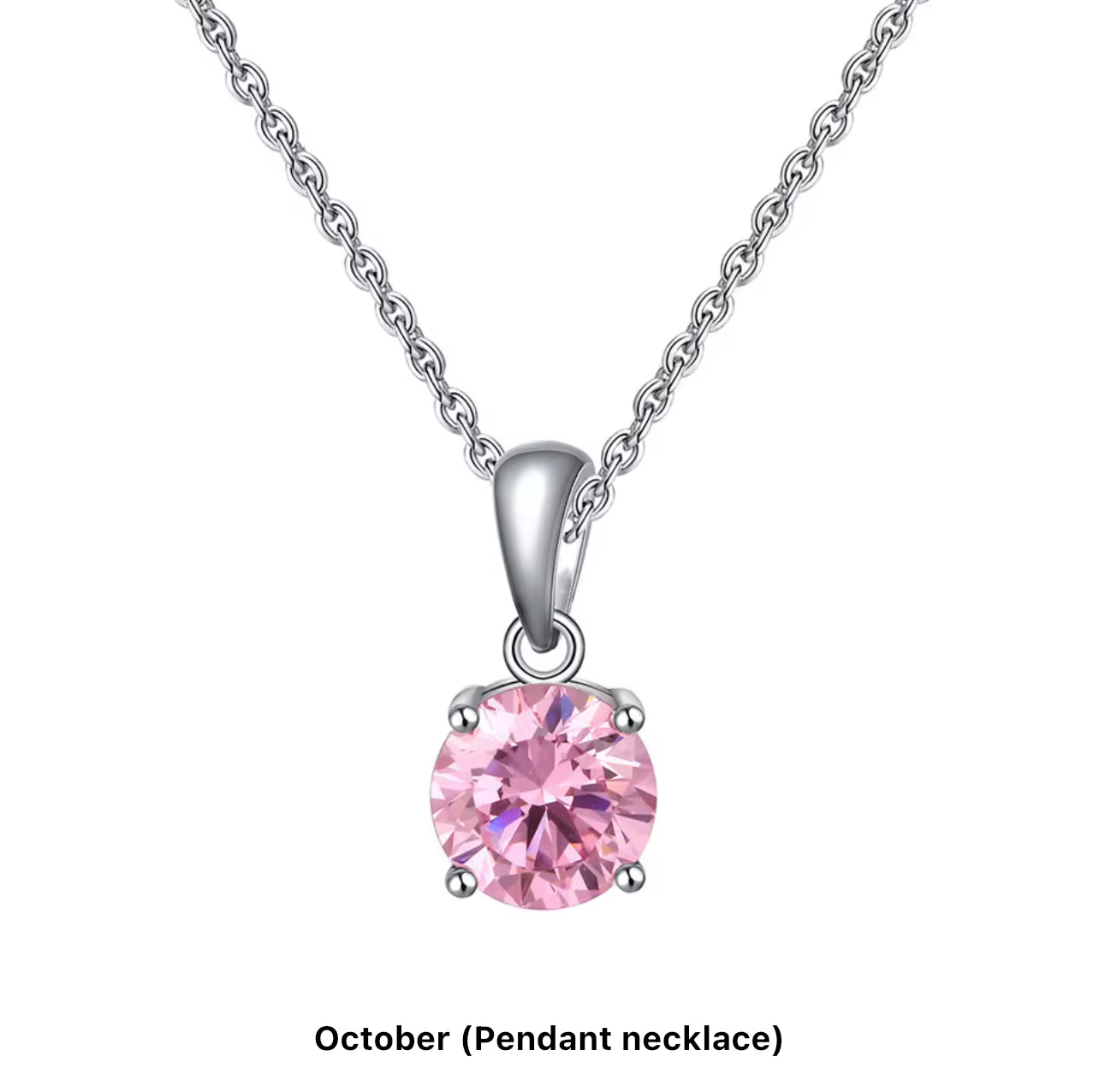 Birthstone Necklace in Silver