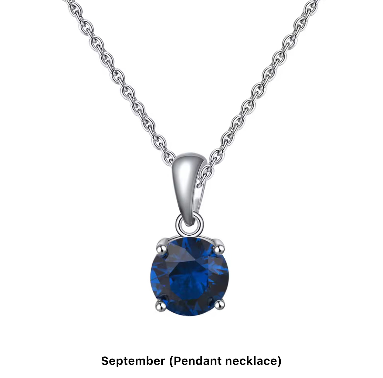 Birthstone Necklace in Silver