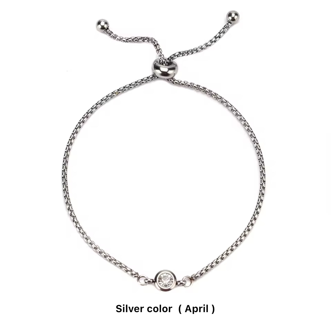 Birthstone Drawstring Bracelets (Adjustable)