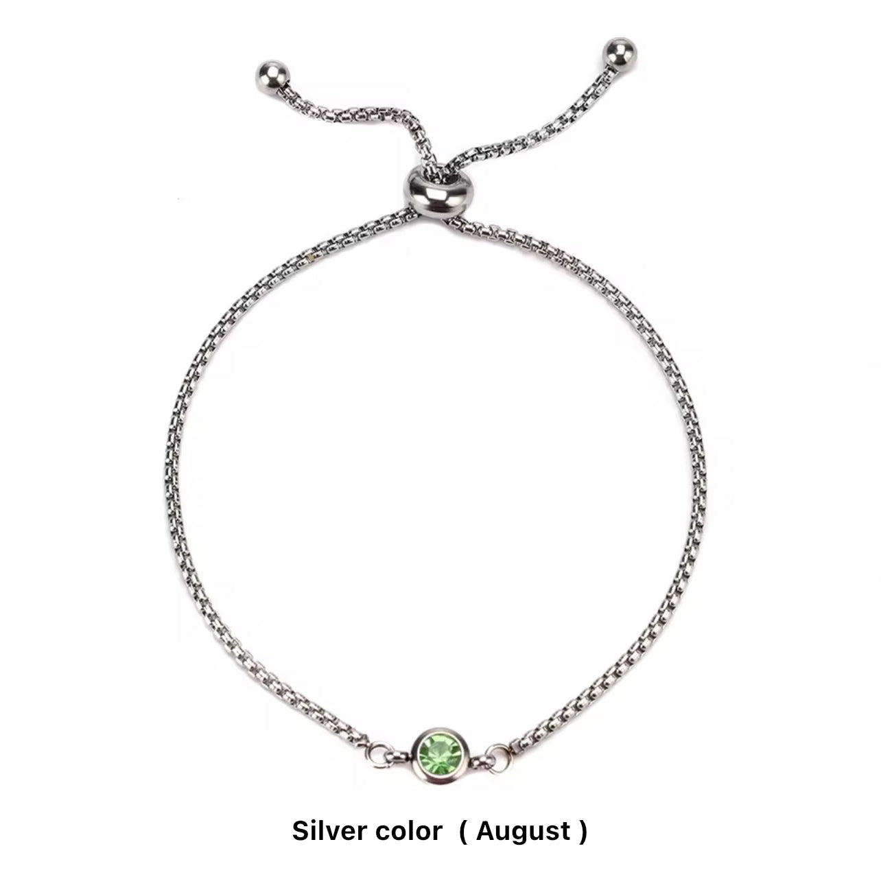 Birthstone Drawstring Bracelets (Adjustable)