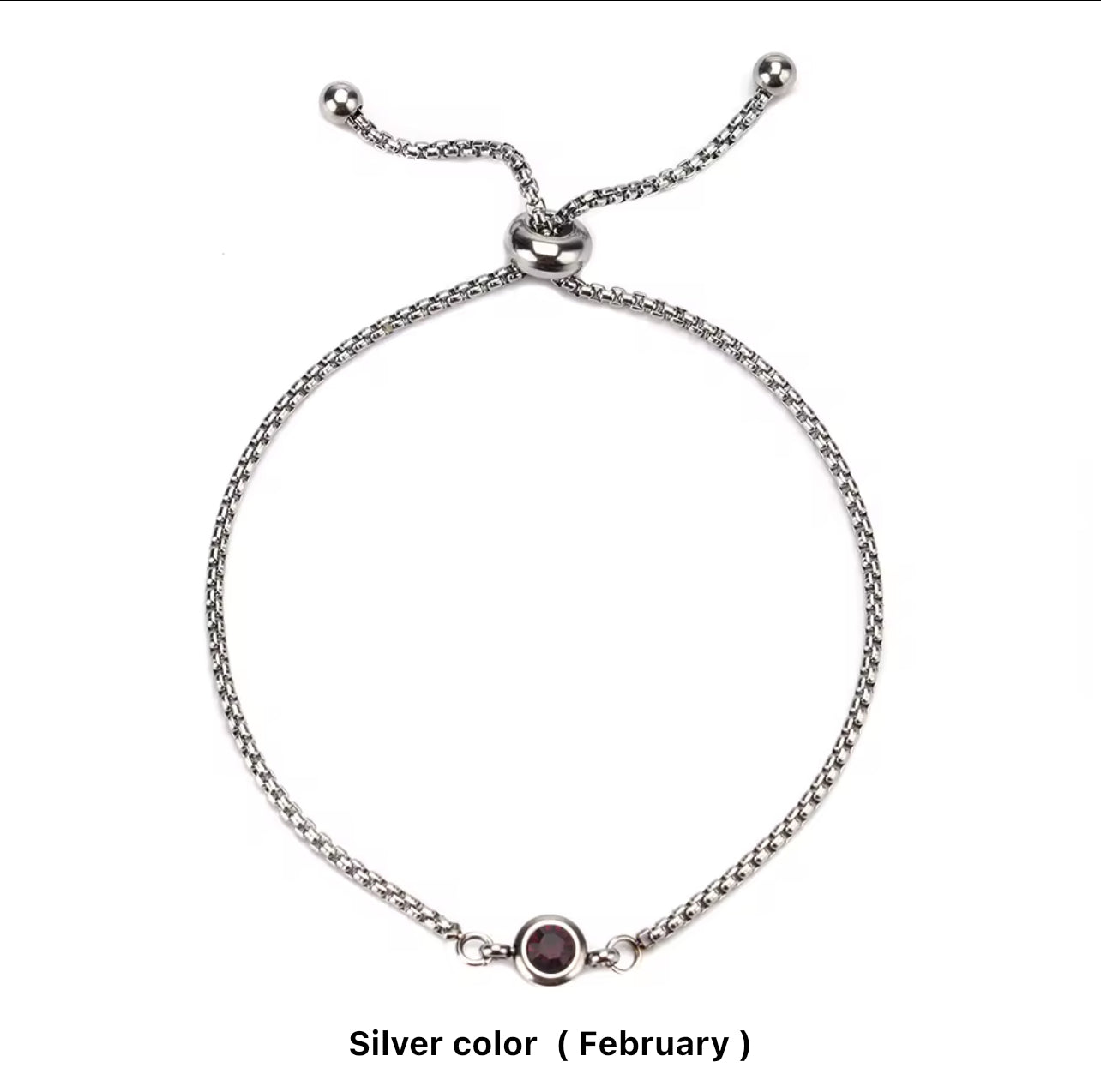 Birthstone Drawstring Bracelets (Adjustable)