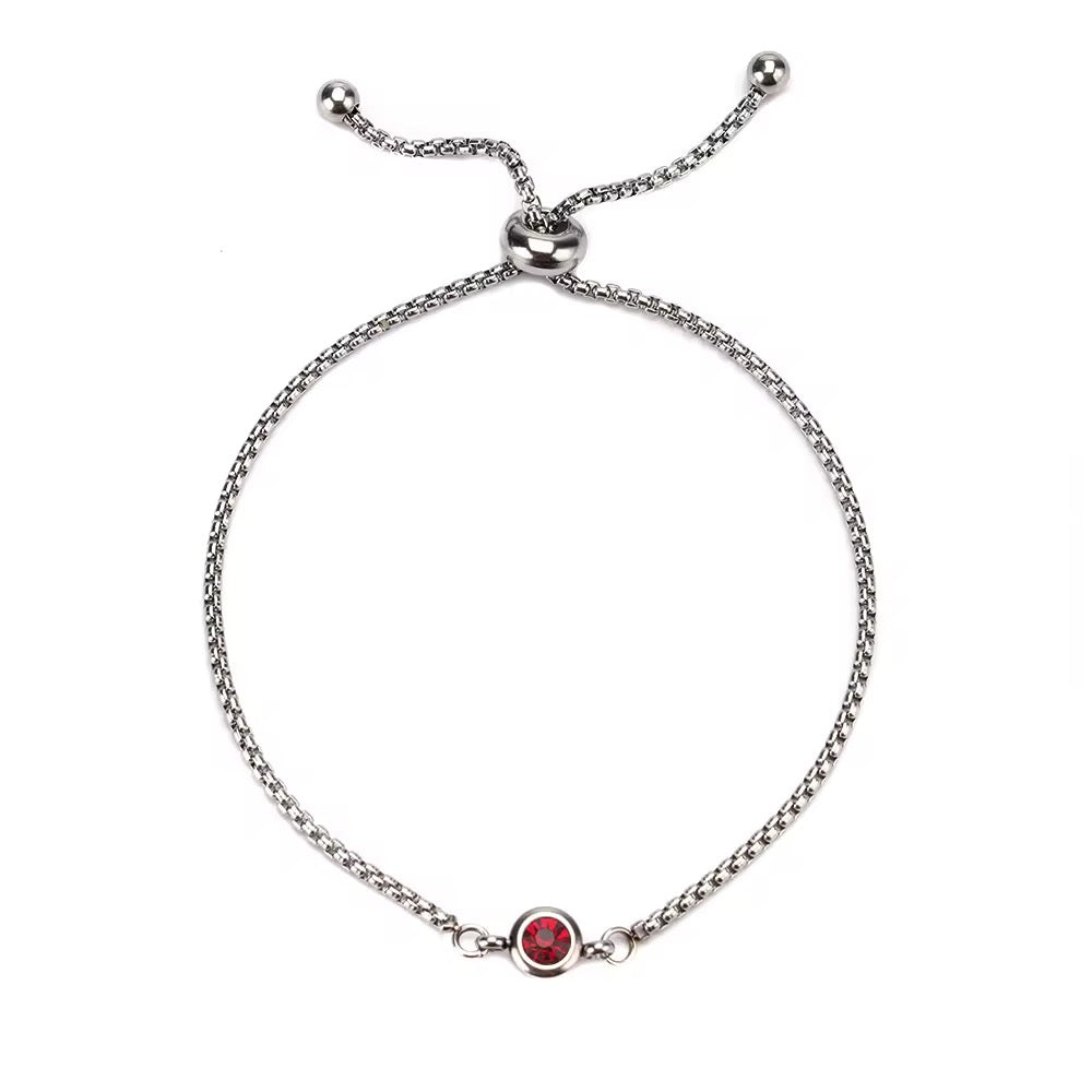 Birthstone Drawstring Bracelets (Adjustable)