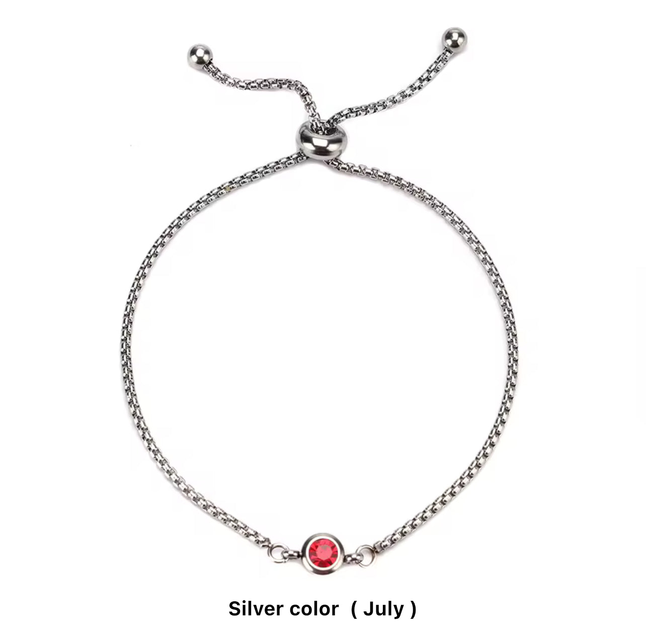 Birthstone Drawstring Bracelets (Adjustable)