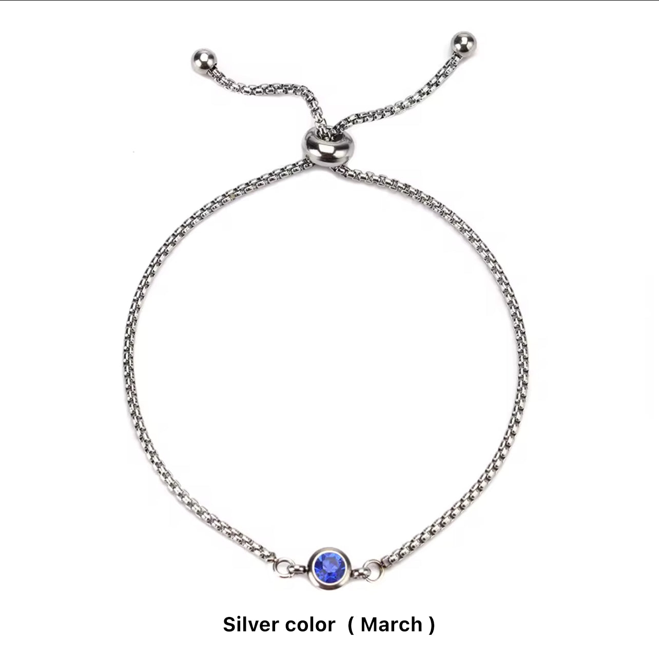 Birthstone Drawstring Bracelets (Adjustable)