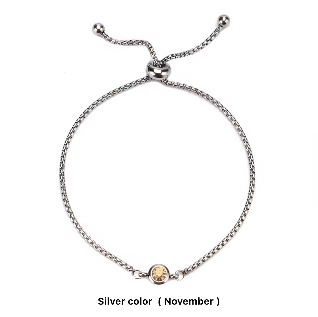 Birthstone Drawstring Bracelets (Adjustable)