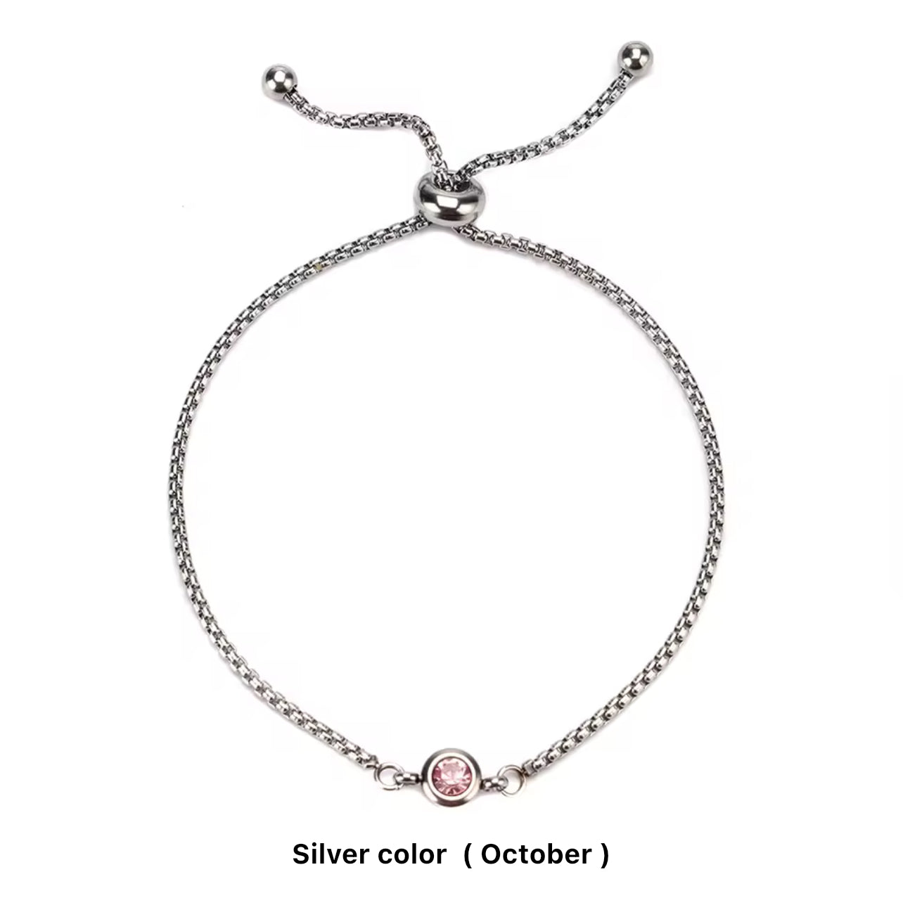 Birthstone Drawstring Bracelets (Adjustable)